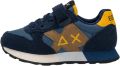 Sun68 Lage Sneakers Z46322K - Blauw