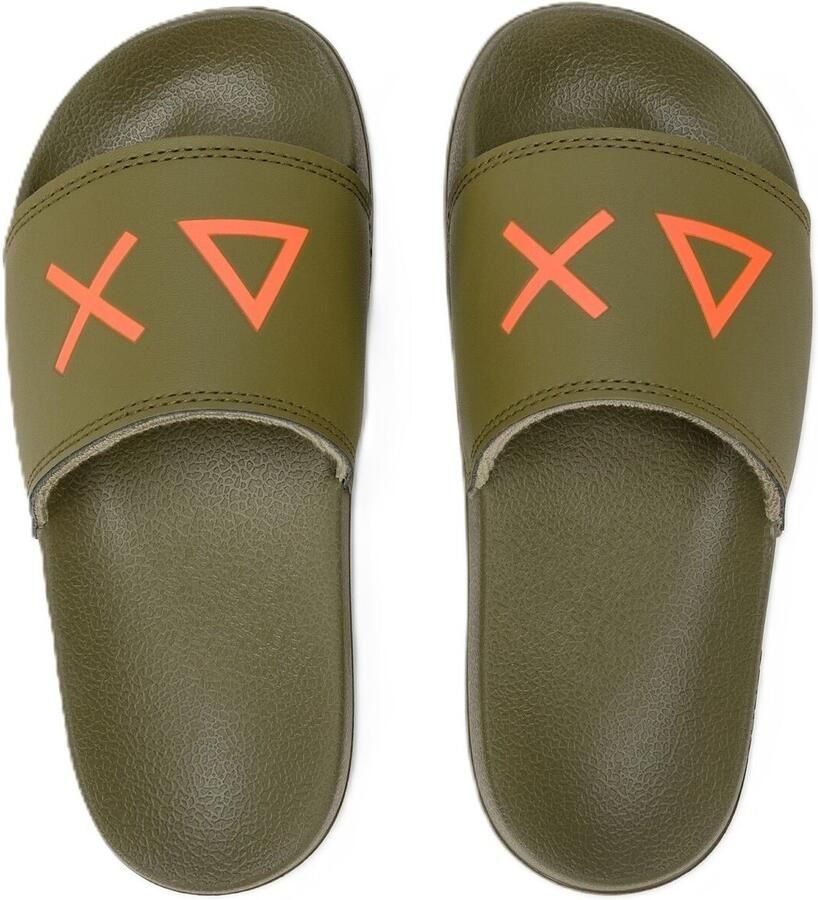 Sun 68 Jongens Badslipper Boy's Slippers Logo Military Kaki - Foto 2