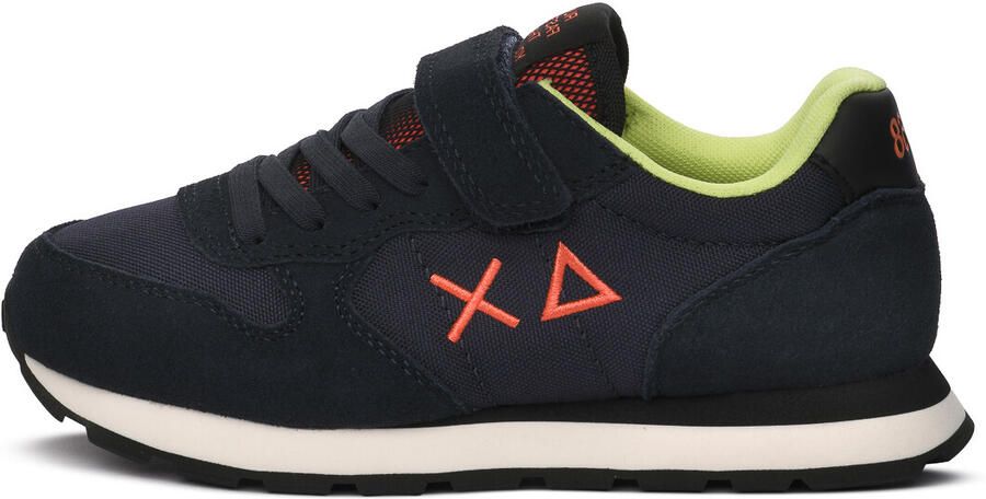 Sun68 Boy's Tom Fluo Nylon Kid Navy Blue Blauw