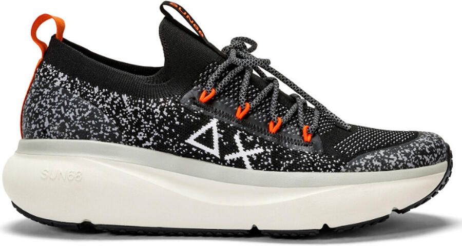 Sun68 Zwarte Jupiter Gebreide Platte Schoenen Multicolor Heren - Foto 2