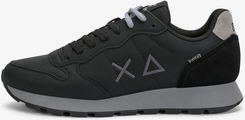 Sun68 Tom Classic Leather Heren Sneakers Schoenen Leer Zwart Z46103 - Foto 2