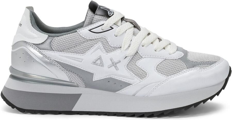 SUN68 Sneakers laag 'Stargirl Glow Sneakers in PU and Mesh' wit - Foto 2
