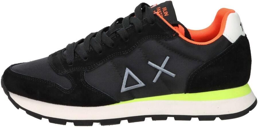 Sun68 Tom Fluo Heren Sneakers Schoenen Zwart Z36102 - Foto 2