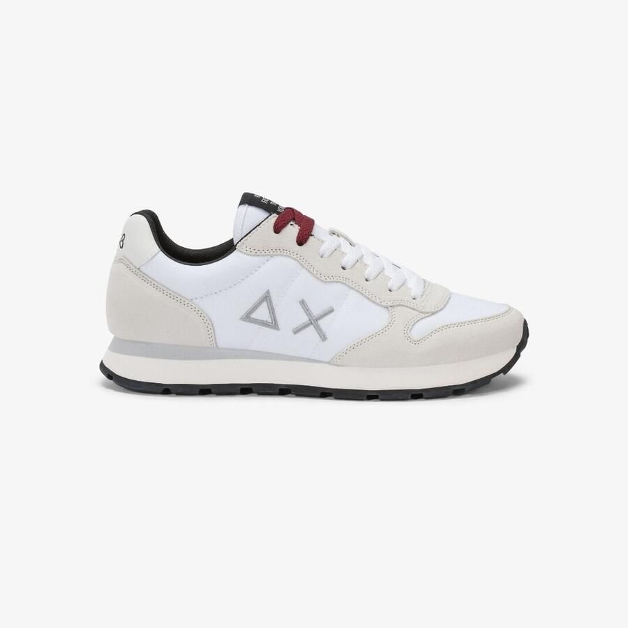 Sun68 Tom Solid Heren Sneakers Schoenen Wit Z46101 - Foto 3