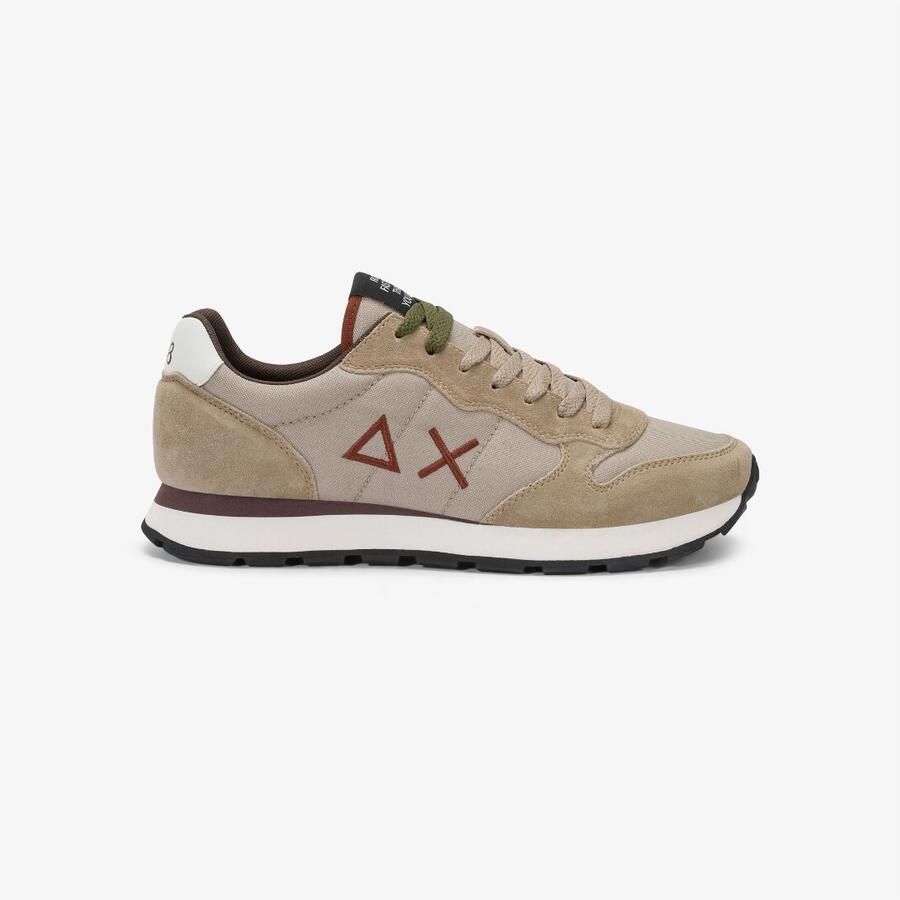 Sun68 Tom Solid Heren Sneakers Schoenen Beige Z46101 - Foto 3