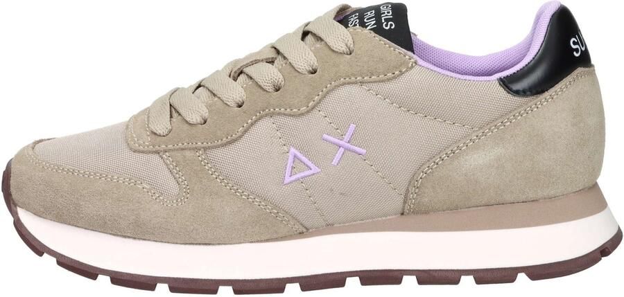 Sun68 Ally Solid Sneakers Dames Beige - Foto 4
