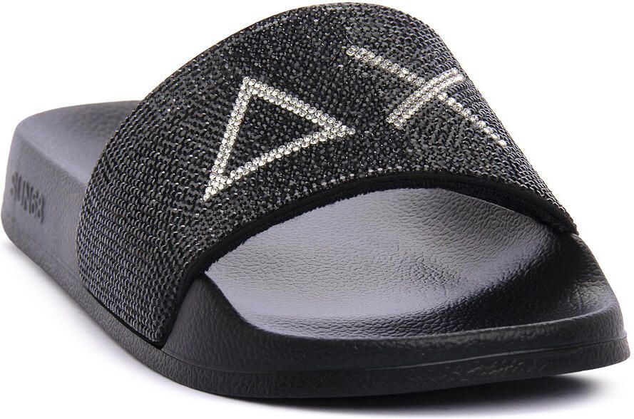 Sun68 Slippers Strass Logo Vrouwen Zwart Slippers - Foto 2