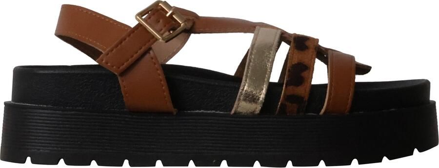 Super Mode Platte sandalen met bandjes van Joalice Paris - Foto 3
