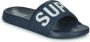 Superdry Code Core Vegan Pool Slide Heren Slippers Donkerblauw Wit - Thumbnail 3