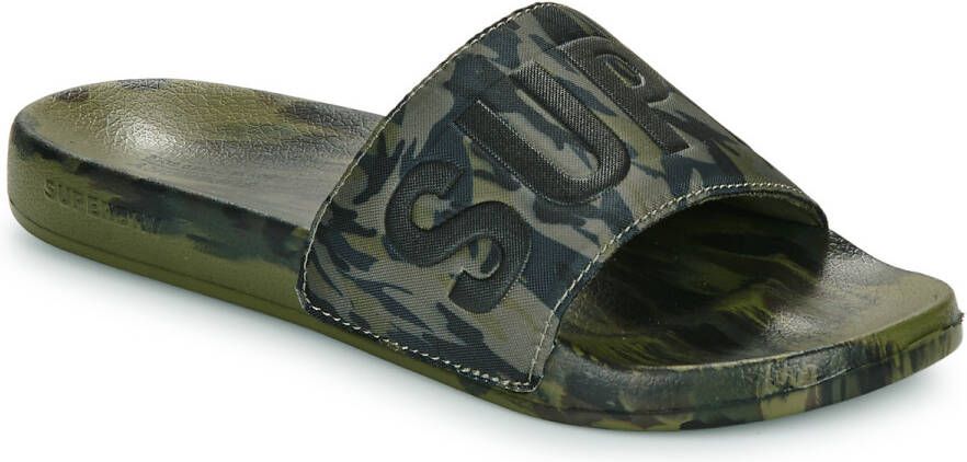 Superdry Slippers Sandales De Piscine À Motif Camouflage Véganes