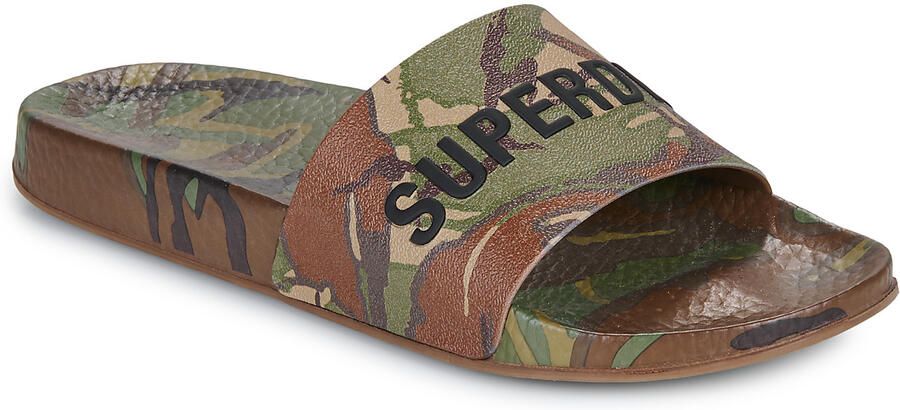 Superdry Teenslippers Camo Print Pool Slide