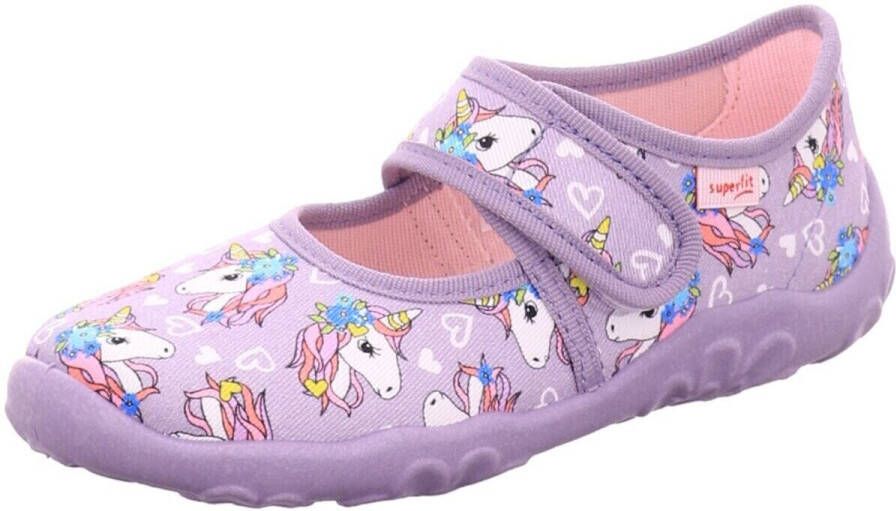 SUPERFIT Huisschoenen 'BONNY' blauw lila pink wit - Foto 2