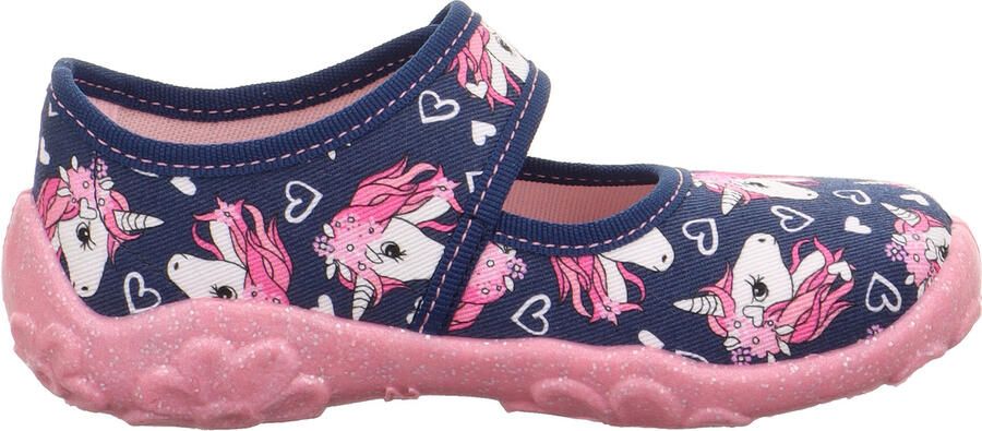 SUPERFIT Huisschoenen 'BONNY' marine pink rosa wit