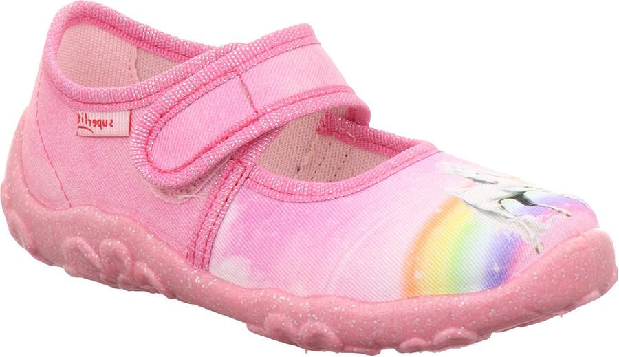 SUPERFIT Huisschoenen 'Bonny' geel lichtlila lichtroze wit