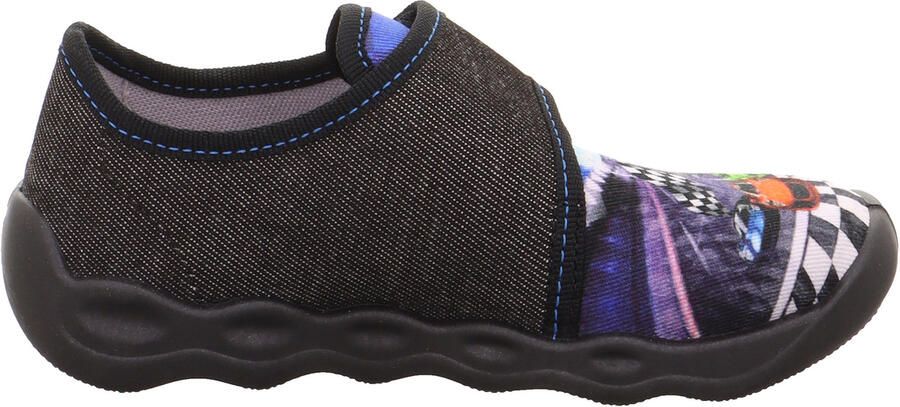 Merkloze Pantoffels met Bubble Zool Zwart