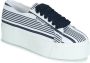 Superga Sneakers Vrouwen wit donkerblauw (gestreept) - Thumbnail 2