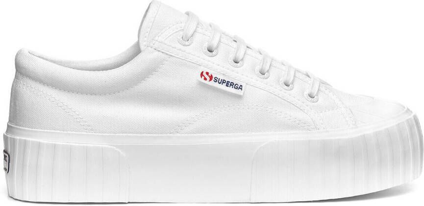 Superga 2631 Str. Platform W-w Lage sneakers Dames Wit - Foto 7