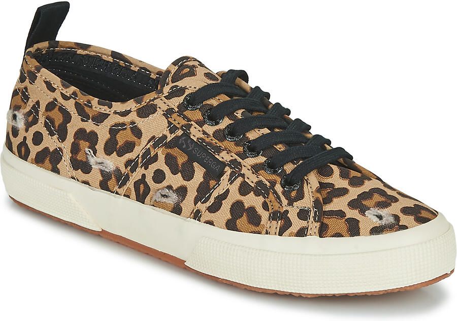 Superga Lage Sneakers 2750 RIPPED LEOPARD