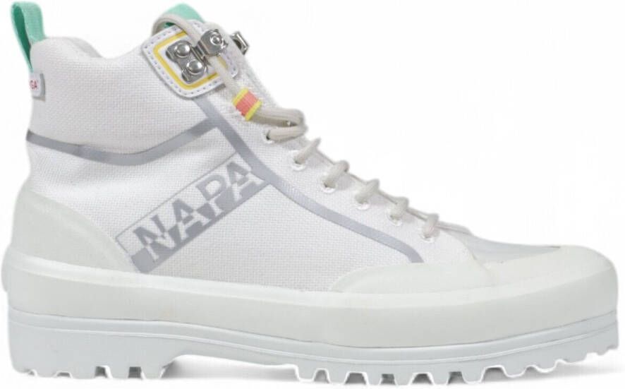 Superga Witte stoffen damessneakers herfst winter