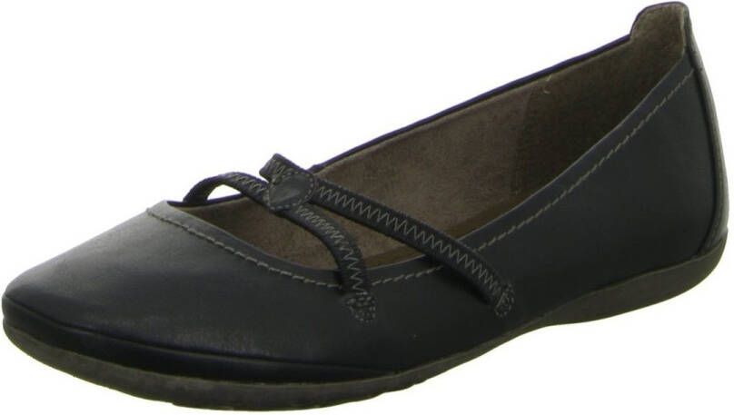 Tamaris Ballerina met riempjes zwart
