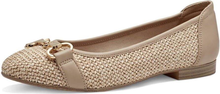 Tamaris Ballerina's taupe Synthetisch Dames - Foto 4
