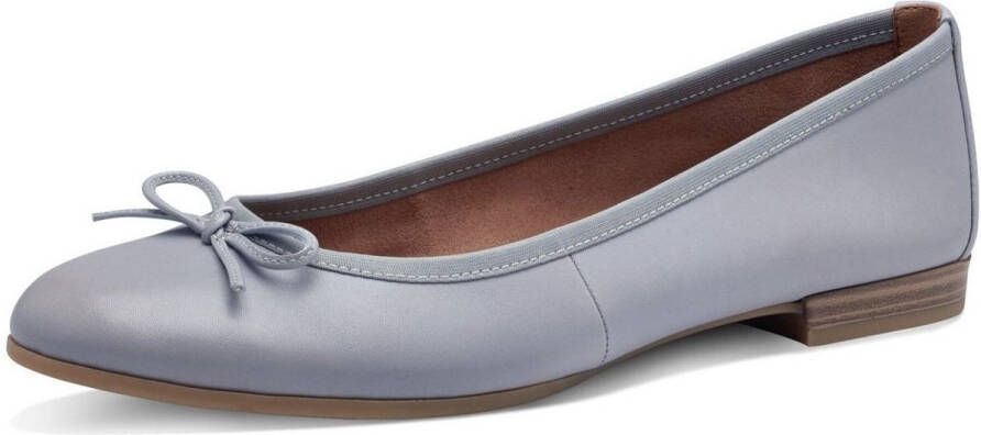 Tamaris Ballerina's Flats slipper businessschoen met decoratieve strik