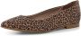 Tamaris Leopard Ballerina's bruin Leer Dames - Thumbnail 3
