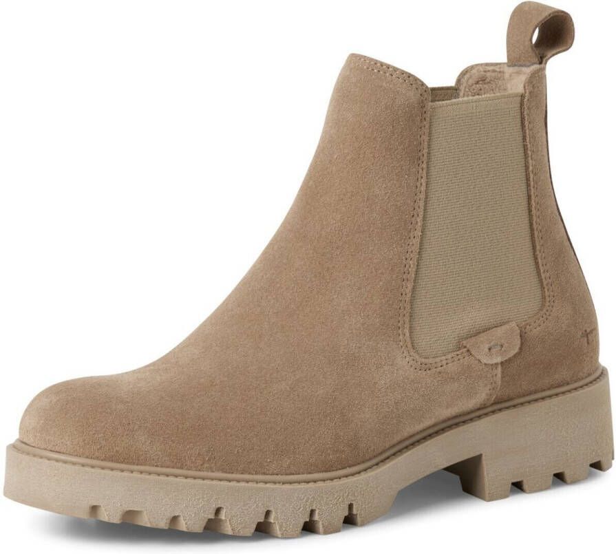 Tamaris dames Chelsea-laars leren 1-25448-45 400 vrouwen Beige M2544845