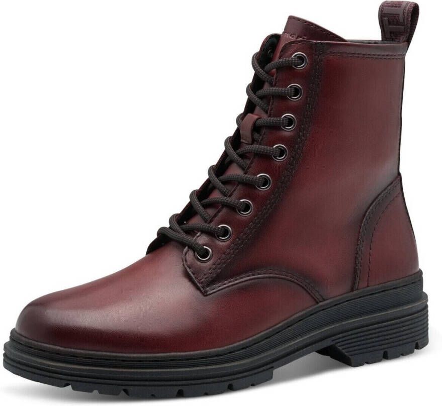 Tamaris Hoge veterschoenen blokhak veterlaarsje in trendy used look