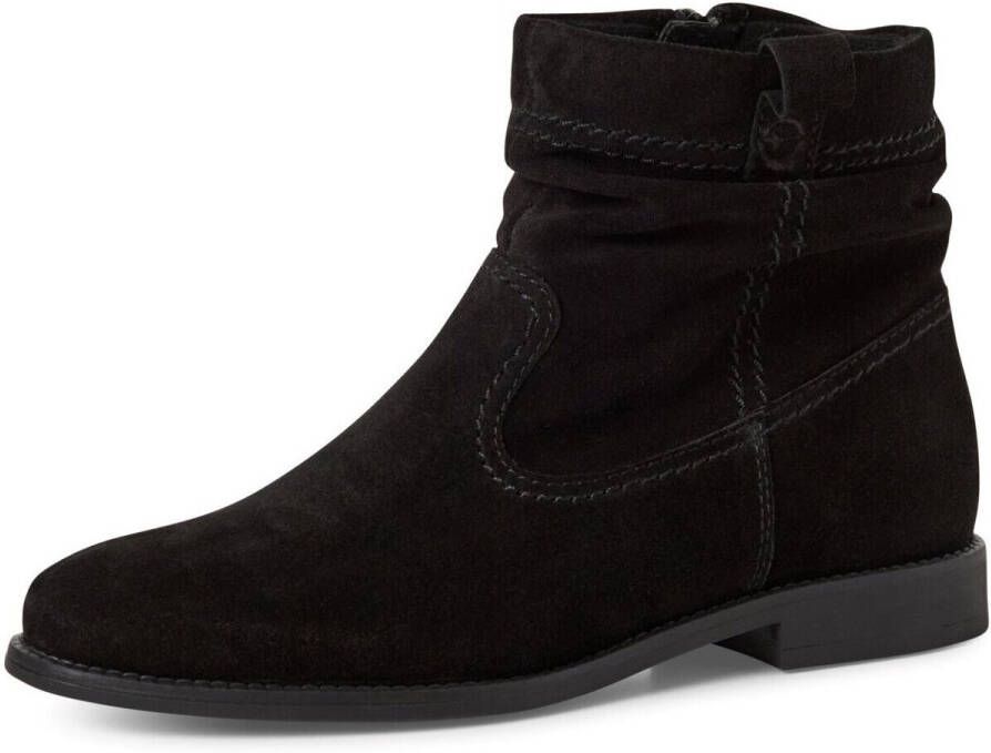 Tamaris Laarsjes blokhak laarzen met plooien in slouchy look - Foto 2