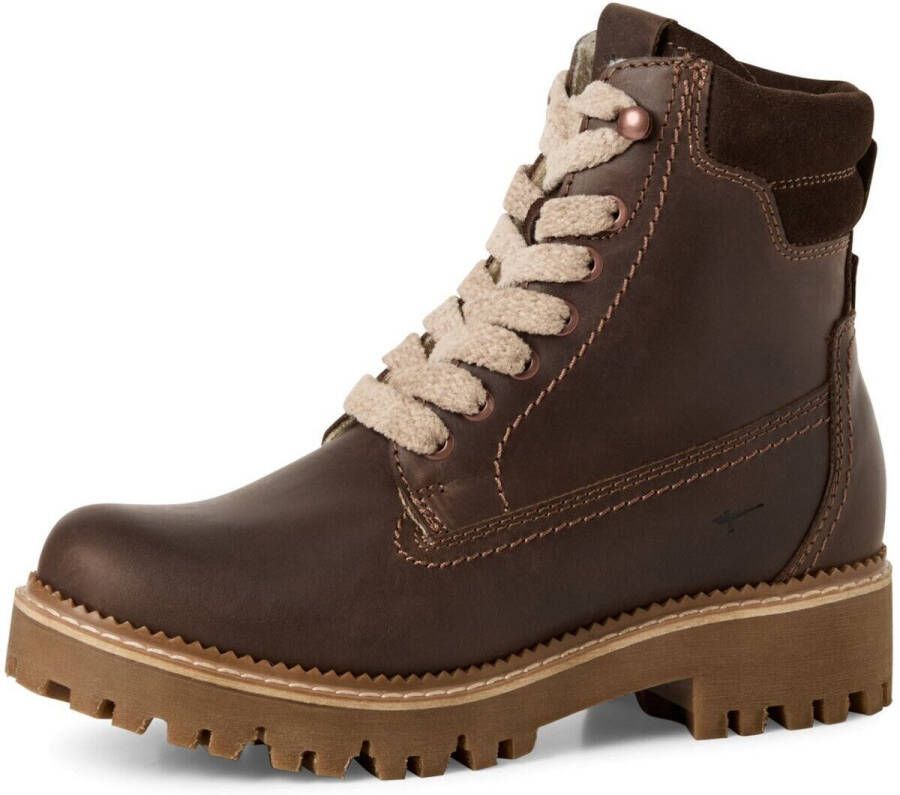 Tamaris dames leren enkellaars 1-26224-45 304 laarzen M2622445 bruin