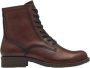 Tamaris Veterlaarsjes blokhak veterschoenen business schoenen in glanzende metallic look - Thumbnail 11