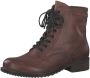Tamaris Veterlaarsjes blokhak veterschoenen business schoenen in glanzende metallic look - Thumbnail 3