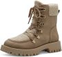 Tamaris Warme Teddy-Gevoerde Veterboot voor Dames Beige Dames - Thumbnail 3
