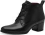 Tamaris Enkellaarsjes blokhak veterschoen business schoen met logo-embossing - Thumbnail 2