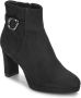 Tamaris Laarsjes blokhak avondschoen ankle-boots met elegante decoratieve gesp - Thumbnail 1