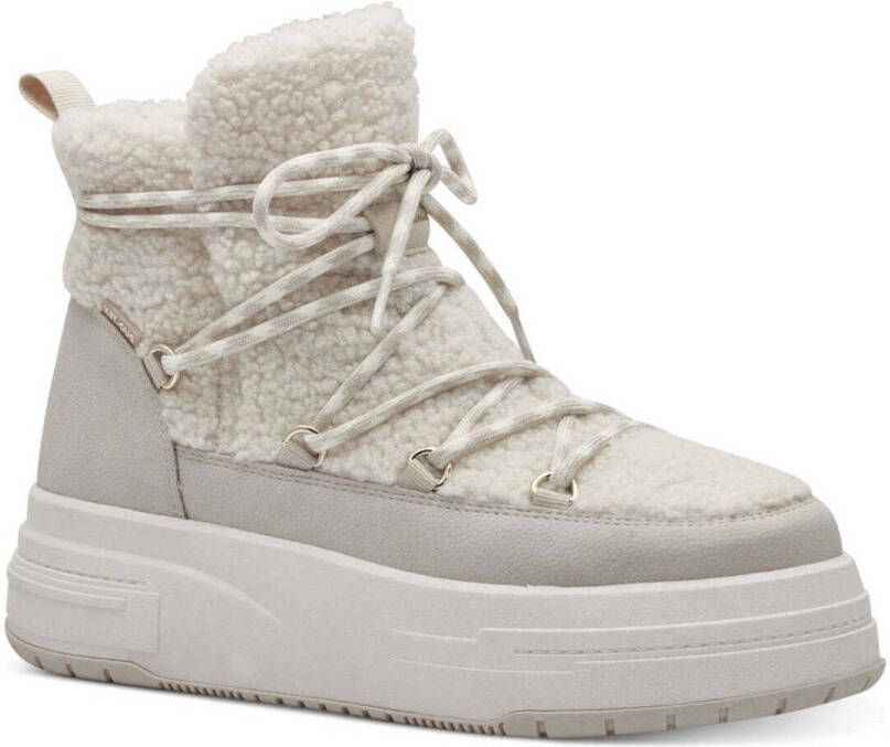 Tamaris Ivoor Enkellaarzen in Beige Dames - Foto 4