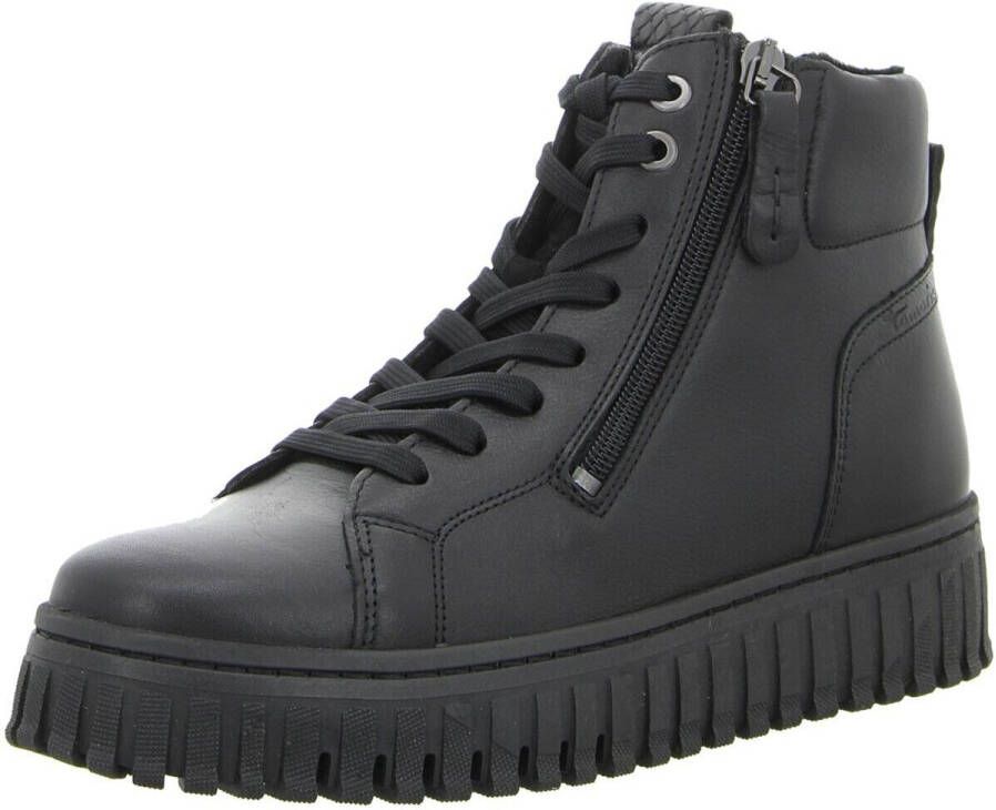 Tamaris leren enkellaars 1-25206-43 003 dameslaarzen M2520643 zwart