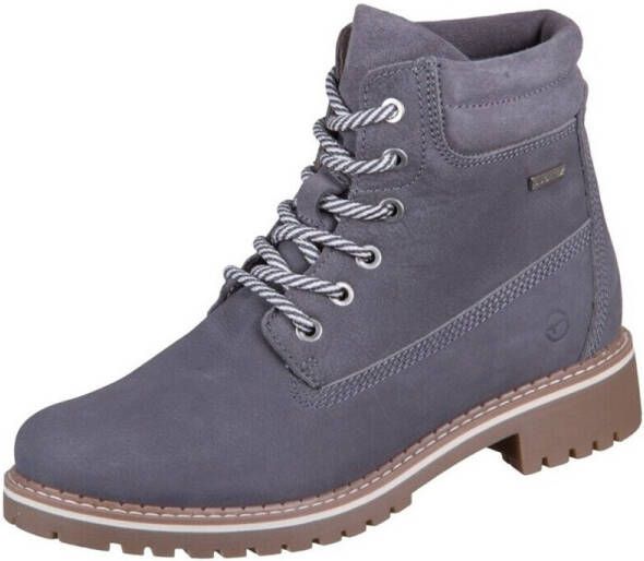 Tamaris Winterlaarzen blokhak veterschoenen outdoorschoen met duo-tex-uitrusting - Foto 3