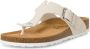 Tamaris Ivoor Leren Voetbed Slipper Beige Dames - Thumbnail 3