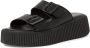 Tamaris Zwarte Open Casual Slippers Vrouwen Black Dames - Thumbnail 18
