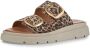 Tamaris Leopard Slippers bruin Leer Dames - Thumbnail 3