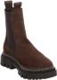 Tamaris dames chelsea boot 1-25491-41 304 leren laarzen enkellaars vrouwen leer M2549141 bruin - Thumbnail 2