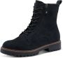 Tamaris Veterschoenen blokhak veterschoen enkellaars met decoratieve rits aan de buitenkant - Thumbnail 2