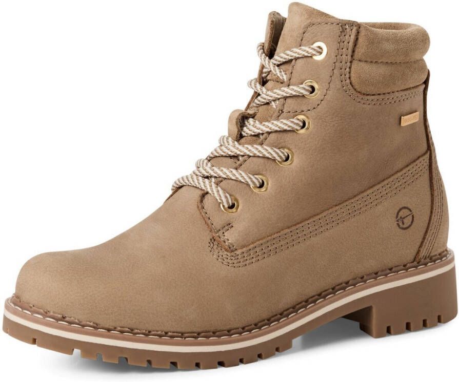 Tamaris Winterlaarzen blokhak veterlaarsje met duo-tex uitvoering - Foto 2