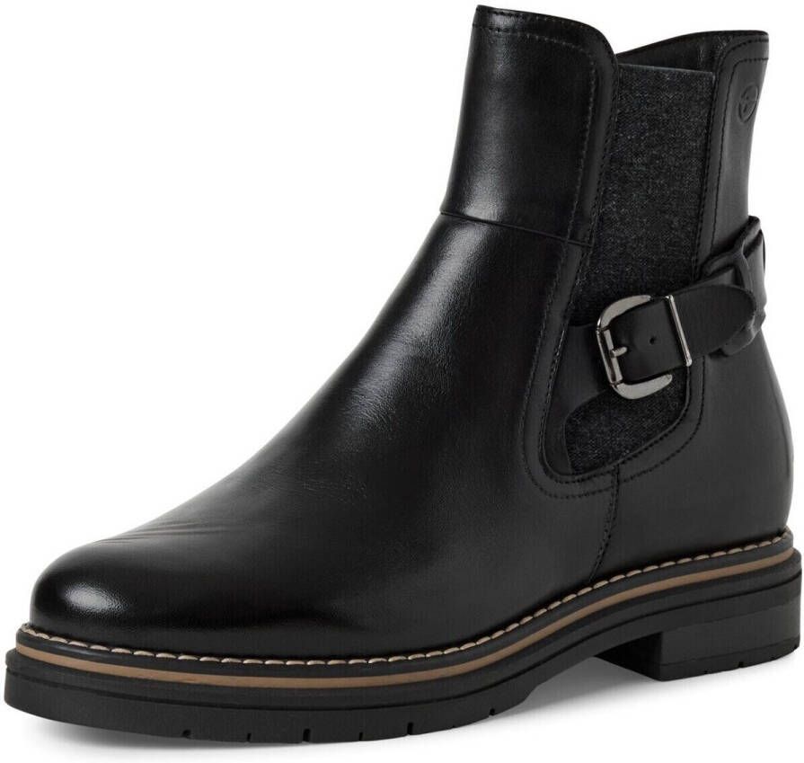 Tamaris Chelsea-boots blokhak zakelijke schoen enkellaarsje met touch it-uitrusting - Foto 4