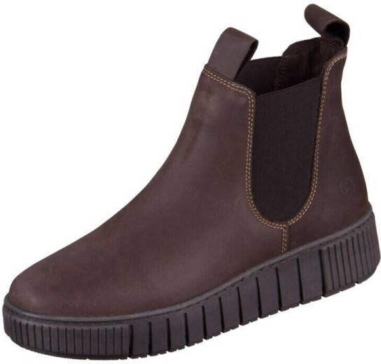 Tamaris dames Chelsea boot 1-25403-43-309 leren laars enkellaars dames bruin - Foto 2
