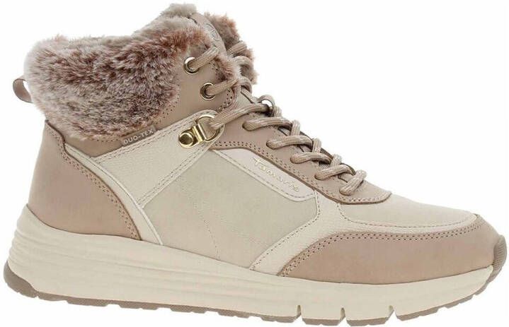 Tamaris Beige Veterschoenen met Duo-Tex Beige Dames