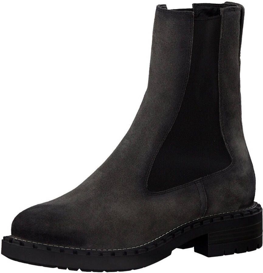 TAMARIS Leren Chelseaboot grijs 40