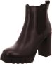 Tamaris Zwarte leren Chelsea laars met 6 cm hak Black Dames - Thumbnail 4